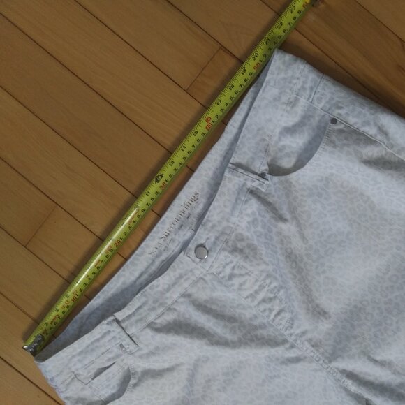 Soft surroundings white with silver gray animal print pull on pants  size 2X - Picture 14 of 16